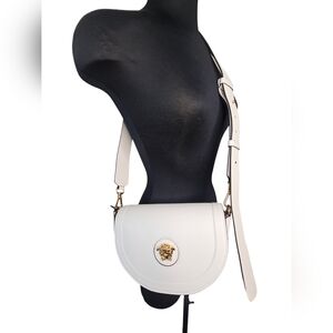 100% Authentic vitello white versace shoulder bag, versace crossbody, versace